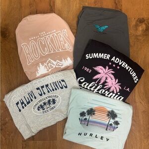 5 Graphic T-Shirts (Bundle)